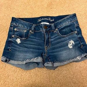 Size 4 American Eagle denim shorts. No longer fit- great condition